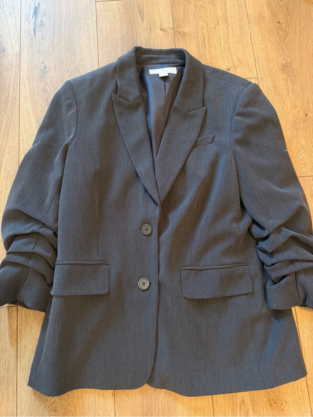 Michael Kors Women's Charcoal Gray Single-Breasted Blazer